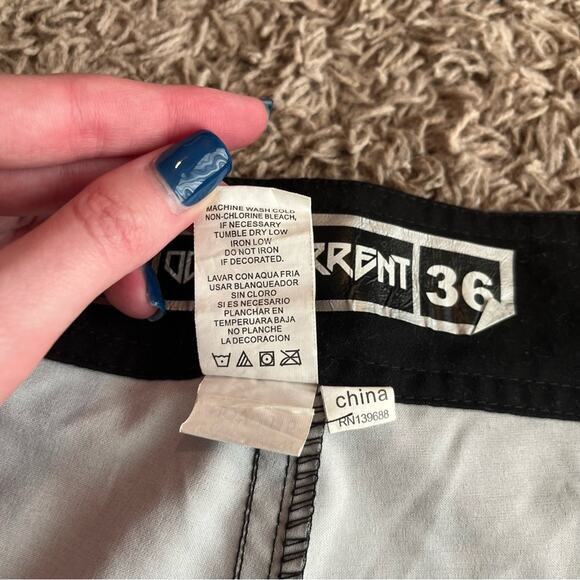 Ocean Current Gray / Blue Flamingo Swim Trunks Size 36 - Picture 5 of 10